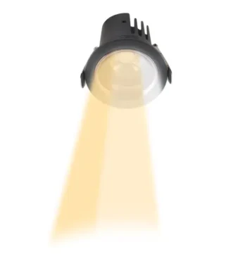 Radiancecraft Collection Spot COB Fix Down Light 12W Black Body Gold Reflector