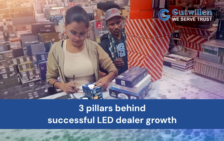 LED lighting dealer partnership showing product support training and after-sales service
